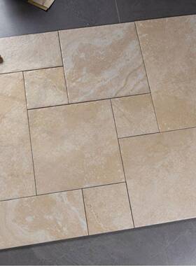 法式古堡砖莱姆石瓷哑民特宿色地砖子61627砖母拼咖色洞石光防滑