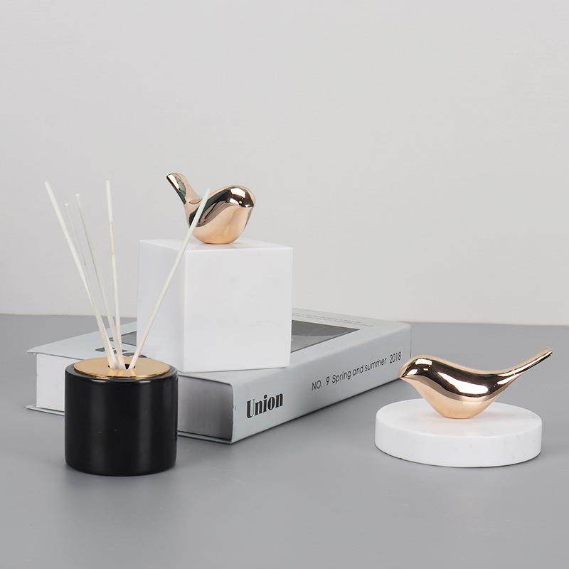 中式大理金属摆件BJ019创意家居公客厅茶几办室电视柜新桌面软石