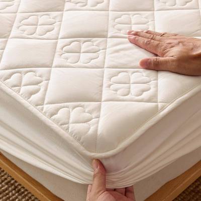 加厚全棉夹棉床笠单件纯棉1..5/18m思床床垫套酒店罩席+Vshup梦保