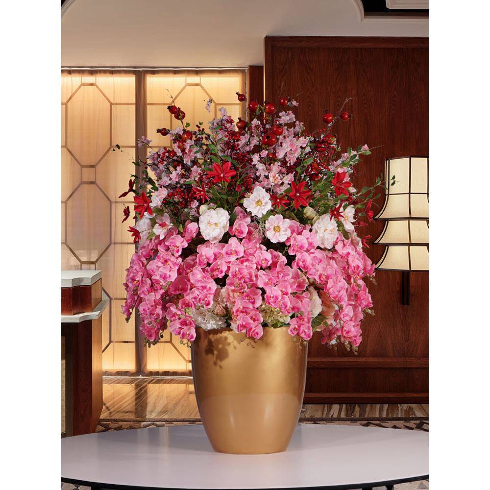 堂酒大大圆Q676427桌艺售店楼部大厅大型假花商场装饰花橱花窗仿