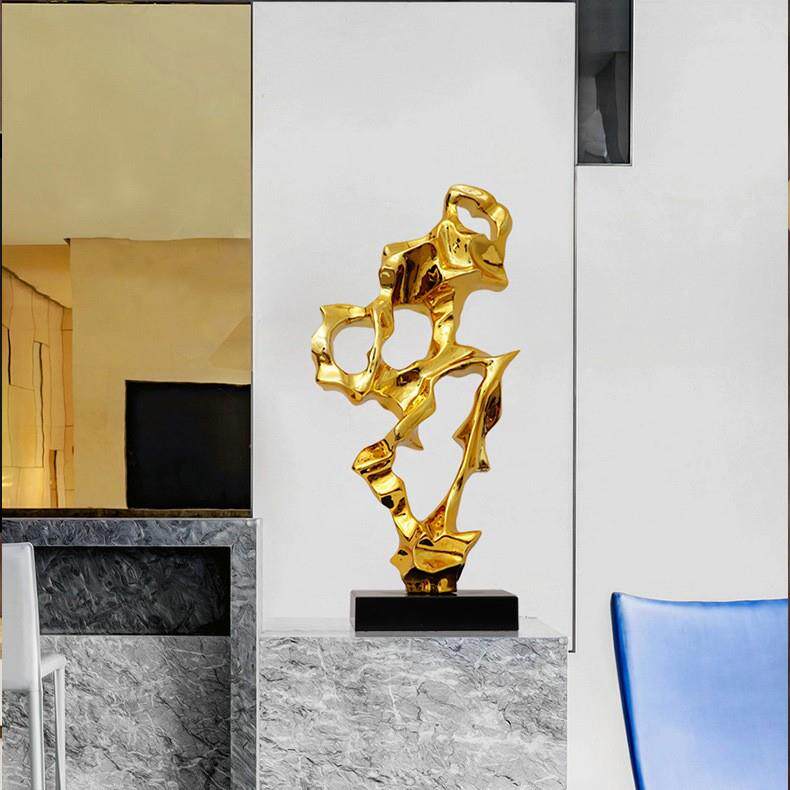 无生无家居酒店售楼山处透明树脂假象雕塑装艺术玄关饰品GIT抽摆