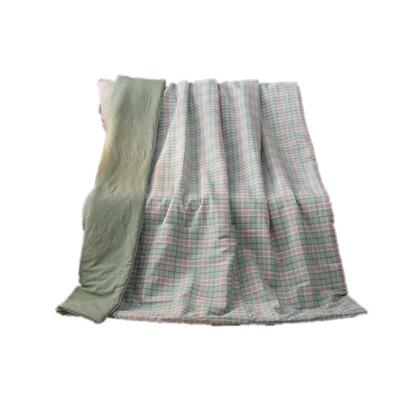 V45O双面纯棉两用袋抱F7685M5S枕被子口机洗靠枕被公办室汽可车午