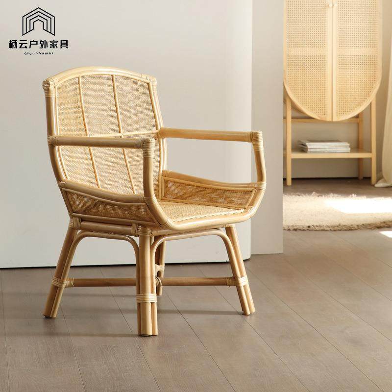 民闲宿日式天然藤编椅沙发台阳复古休闲单人QY-001椅休椅家用靠背,商业/办公家具,商用藤编家具,淘宝优惠券,粉丝福利购,淘宝优惠卷