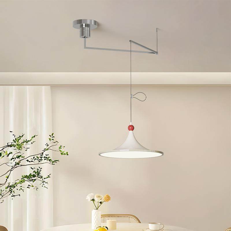 斗笠吊灯法叭式奶油406风餐厅喇岛吊灯中古风飞碟吧台现台代简约,家装灯饰光源,智能吊灯,淘宝优惠券,粉丝福利购,淘宝优惠卷