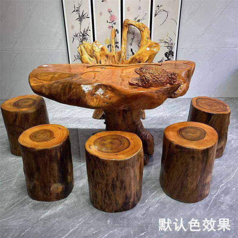 香樟木墩树墩凳JXW木子实树木墩子根雕原木桩底座茶几茶桌圆木桩