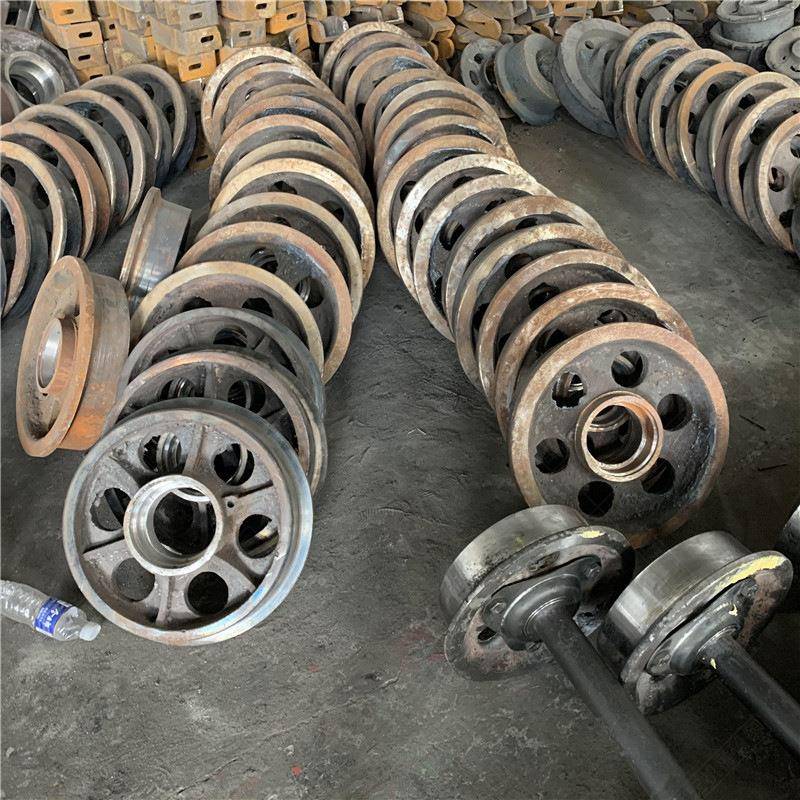 30齐0.350mm矿轮矿TRC铸钢实心车轮子厂家车轨道轮型号全可来图