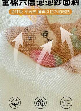 a6类毛巾被FS759184棉00婴儿纱布盖毯2025新款层沙发毛毯童1子Jω