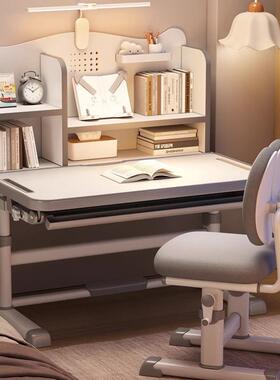 儿童习孩书桌小学生家用专用写学54544作业桌可手摇升降式桌字椅