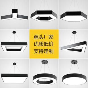 工业风吊灯圆形六边形办公室异形灯健身房网咖游戏厅拼接造型Y形