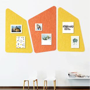 创意组合办公室文化墙宣传公告栏毛毡展示板软木板照片墙贴留言