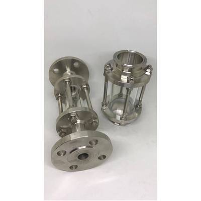 HGS07-126不锈钢法兰玻璃管视盅玻璃视镜直通视镜抛光管道视盅