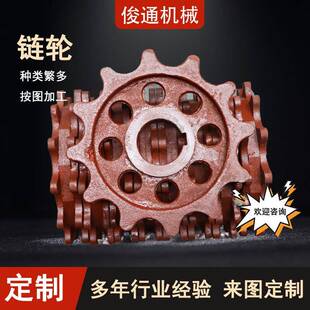 锅炉配件双排齿炉排片链轮十二齿出渣机铸钢锅炉链轮