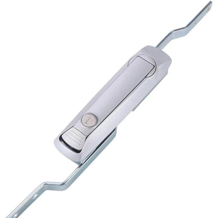 恒生柜锁门锁MS828-1F-8-9黑色亚光锁拉杆锁连杆机箱锁配电柜锁