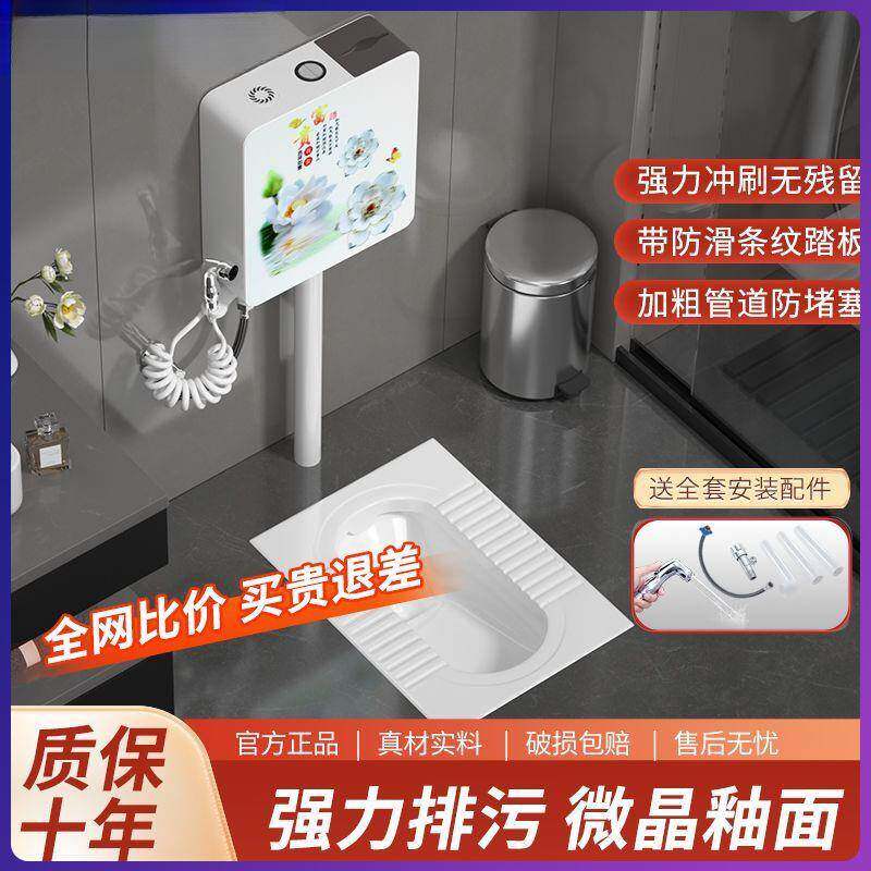蹲坑大号特大号蹲便池蹲家用水箱便器大便卫生间便器卫生间大便器
