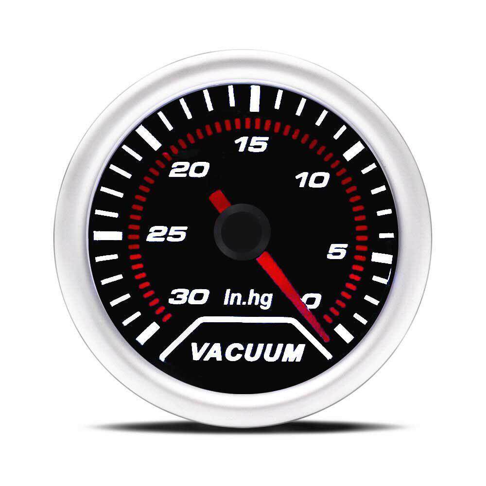 赛车仪表真空表通用款12V2寸52mm墨镜真空表