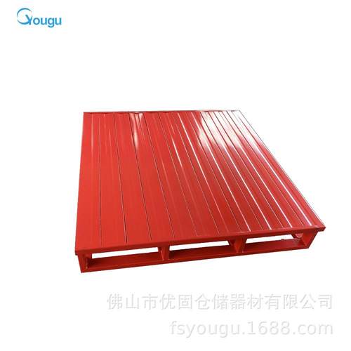 佛山四向钢制托盘铁叉车铁镀锌钢仓储货运铁加固