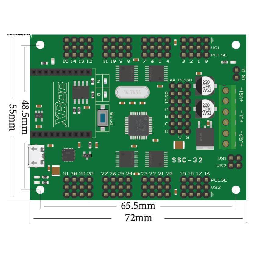 3控2舵机制器双足机器人6DOF械机手多自由度控OXY制离线编程存路