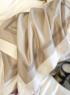 1品60支长棉四件套轻SLS奢法式绒棉风全纯棉舒适床单被套新款床上