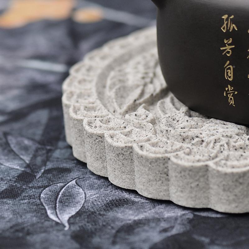 古吸水壶承陶仿瓷干台73家用中式养泡壶托配淋壶垫小型茶托盘茶具