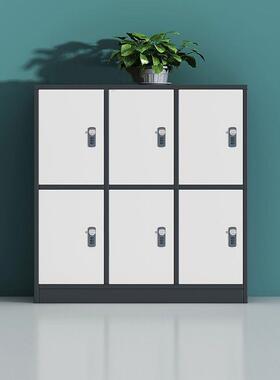 木质员工物更衣柜学校教室储格柜儿园学生书包幼IJD存包柜彩色带