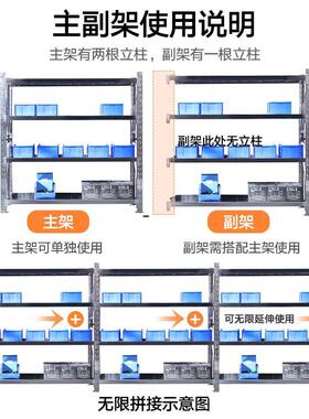 34锈不2840物钢货架重型多层仓库仓储置架工业冷库无尘车间储物架