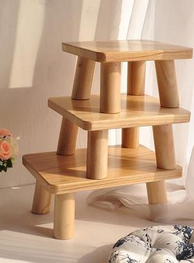 7W几简约小方桌实木小茶迷你正方形小桌子家用飘窗桌桌米子PC003-