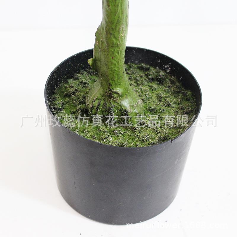 厂家仿真植物盆栽假树228盆真发财树绿植室内花卉景仿发财树