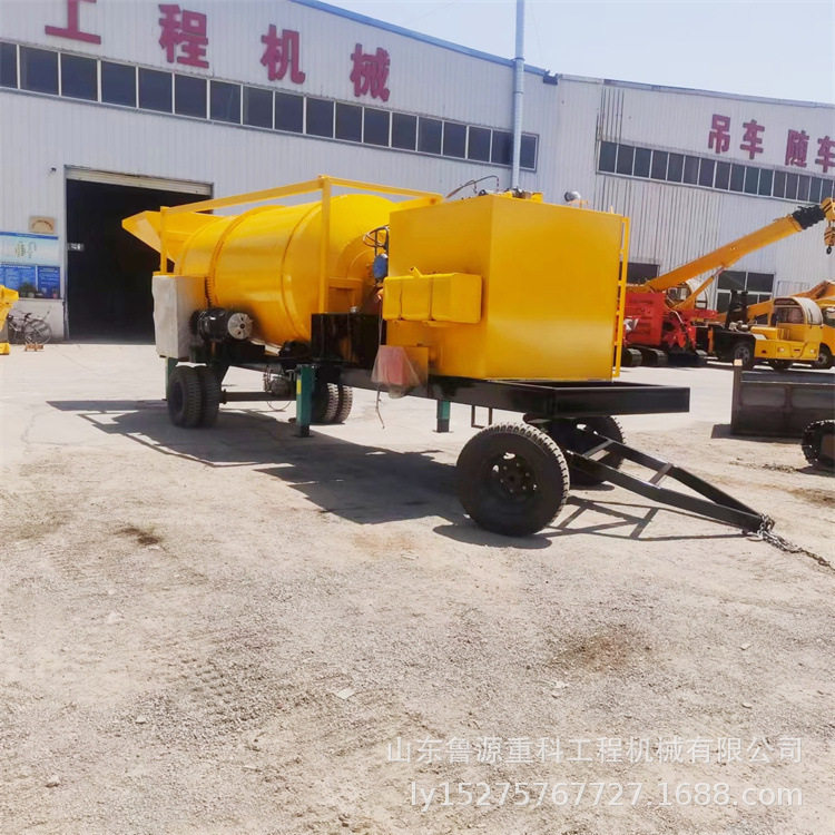 沥青滚筒式拌合机 车载式旧沥青料拌和机 铺路混合料搅拌设备