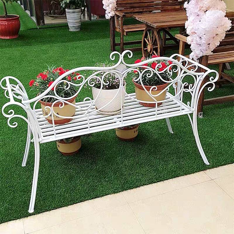 田园复古铁AUS艺沙发双靠背椅户外花园庭院阳人台闲公园椅休子