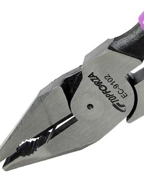 拓伏C锐进口E-钳9102偏芯省力钢丝钳老虎钳电792工钳子平口剪丝钢