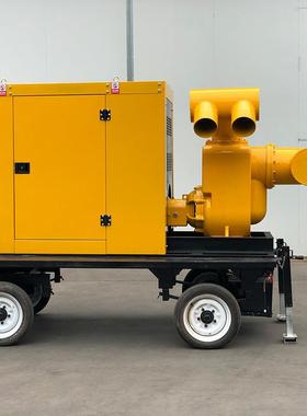 防汛泵车立柴油机水泵组500/1000方泵排机涝WOV市政排水泵应急抽