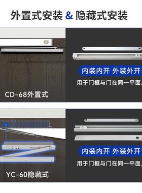 海达动闭器CD-68自开门机八字开动电门机YC门CD-68-60隐藏式电动