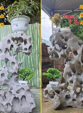 广太湖石天摆件然原UIR石园林庭观院造景石赏石西灵璧石奇石厂家