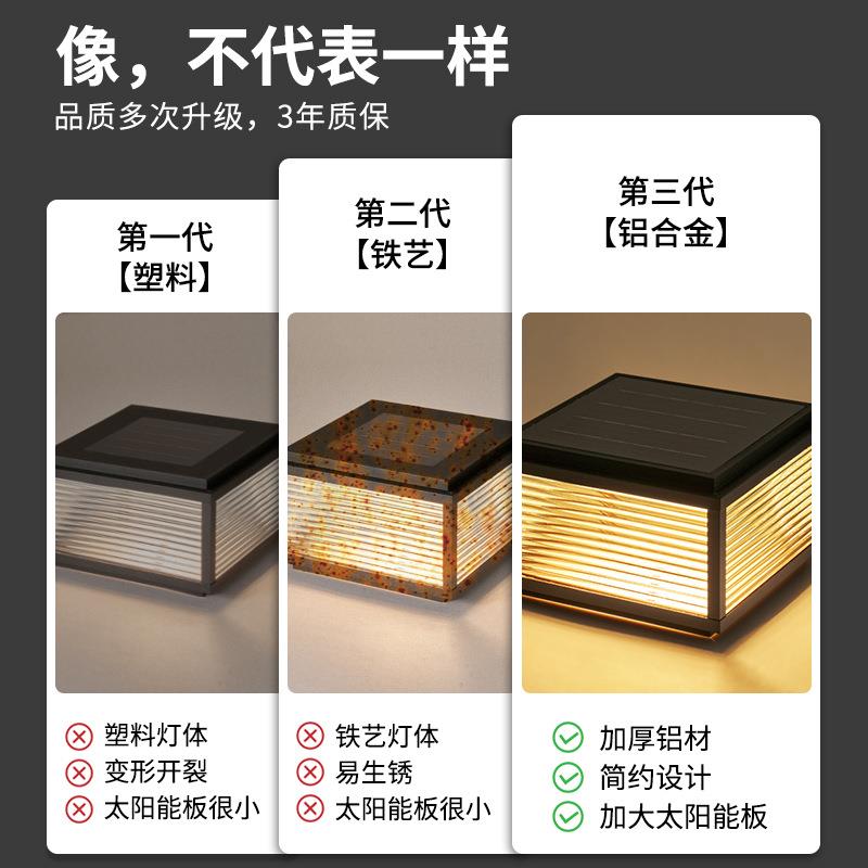 中山灯家具厂直高销别墅大门简档太阳能约门柱灯用庭浩73矮院灯超