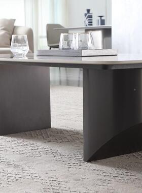 意大利进口岩茶几28357现板代简轻奢客厅设计师长方大理石奢石约