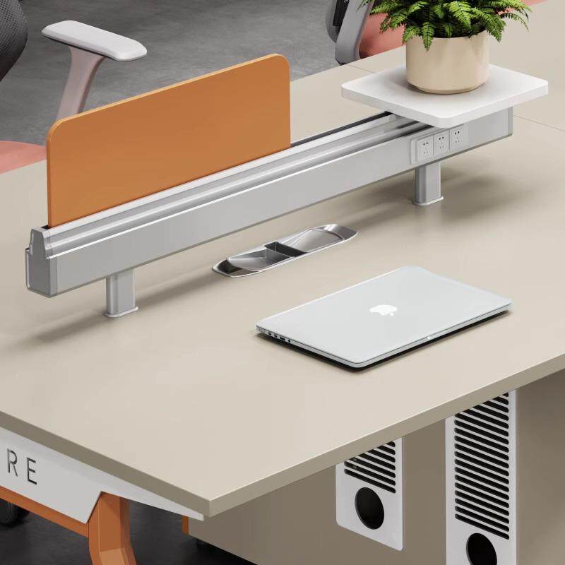 职位员办公桌简约办DM室电脑员工带锁抽屉文件柜屏风座公工卡桌子