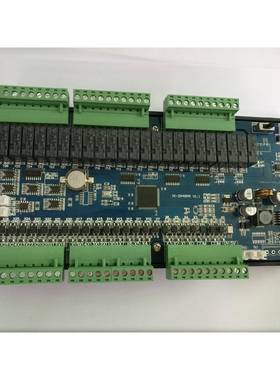 PLC控板国产PLCX2N-48MMR/T-10FAD-2DA板式PL工XLSC4轴带485温度