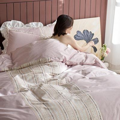 全2025新款棉法式浪漫荷叶边四件套.8m床1ALSH单款四件套花雾