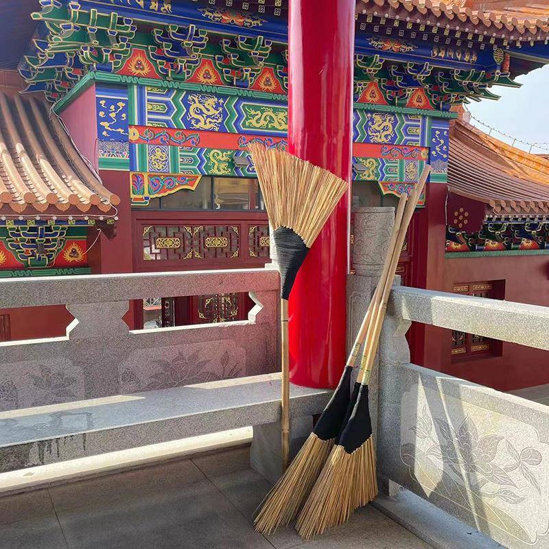竹柄大小组合扫家把号竹丝扫254帚用工户庭院扫帚扫雪扫把扫的厂