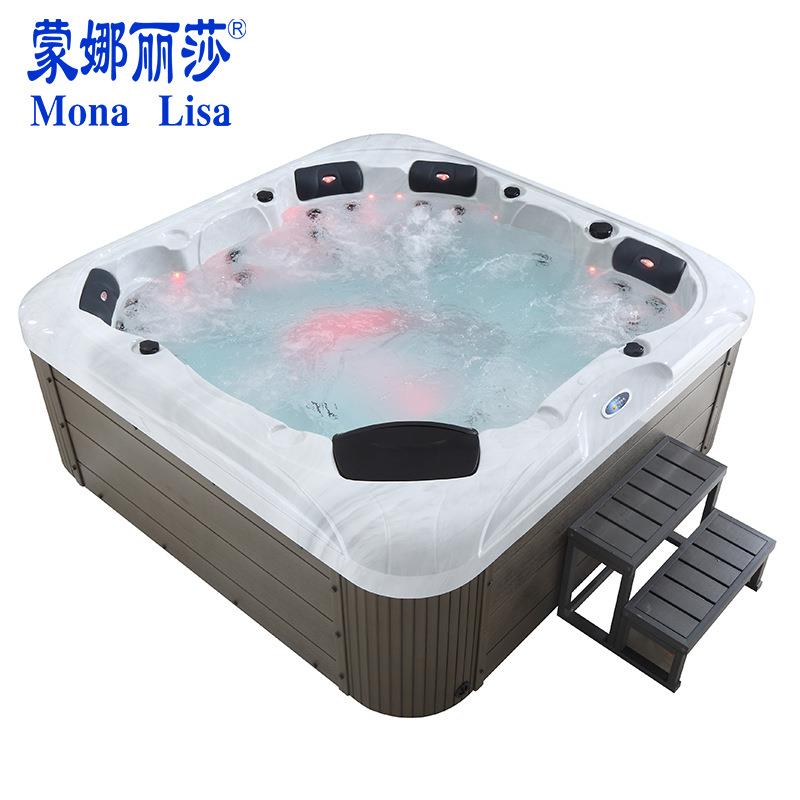 蒙娜丽莎家用豪华全自动冲浪按摩智能恒温别墅花园超大型户外浴缸