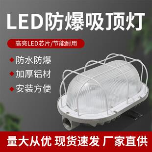 LED防爆灯车间厂房仓库安全照明灯防爆吸顶灯30w至100w椭圆形超亮