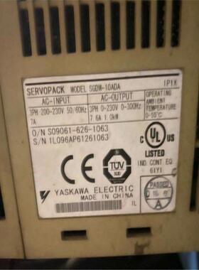 SGDM-10ADA-V驱动器SGDB-60ADMSGDB-50ADM电机SGMSH-10DCA6H-OY