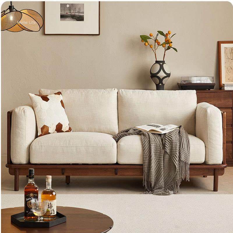 北欧黑胡桃木沙发实木三人位2.4m客厅樱桃木复古风沙发可拆洗布艺,纺织面料/辅料/配套,纺织机械配件,淘宝优惠券,粉丝福利购,淘宝优惠卷