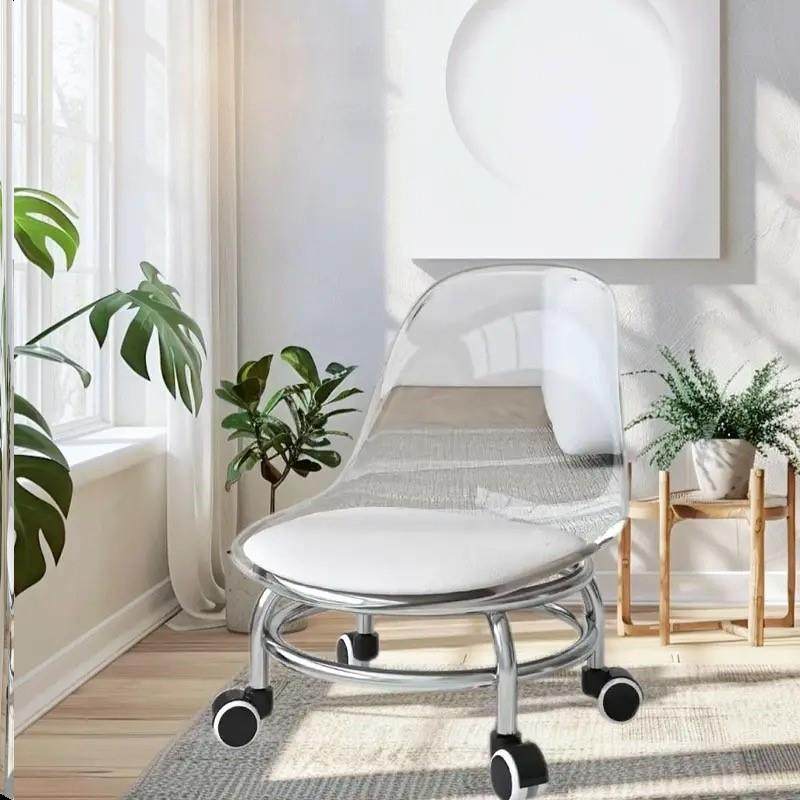 滑轮矮凳透明小椅子万向轮凳子学步儿童亚克力美缝家用靠背小尺寸,机械设备,其他机械设备,淘宝优惠券,粉丝福利购,淘宝优惠卷