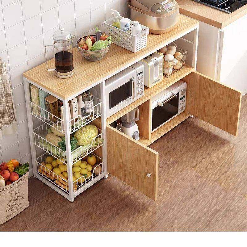 厨房架子置物架多功能橱柜收纳柜落地多层家用碗柜餐边柜微波炉储,纺织面料/辅料/配套,纺织机械配件,淘宝优惠券,粉丝福利购,淘宝优惠卷