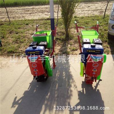 汽油播种施肥一体机佳宇手扶车带双行精播机小麦条播机