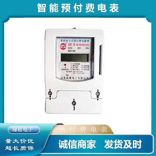 泰安预付费单相小液晶数码管显示可联网电表