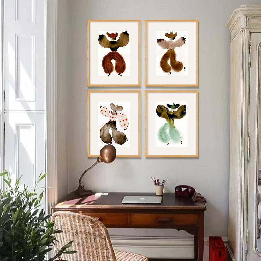 现代简约水彩人物高级感装饰画书房卧室壁画设计师样板间挂画,纺织面料/辅料/配套,纺织机械配件,淘宝优惠券,粉丝福利购,淘宝优惠卷