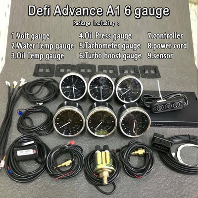 汽车改装Defi A1 obd仪表Advance ZD多功能 N2液晶仪表赛车六连表