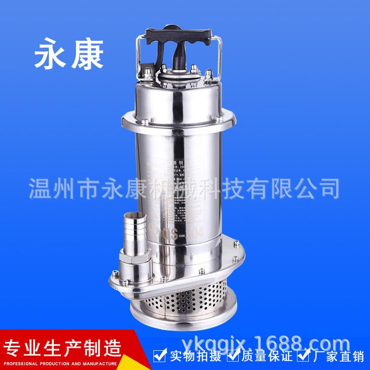 供应整体不锈钢潜水泵QS750W家用小型潜水泵220V潜水抽水电泵